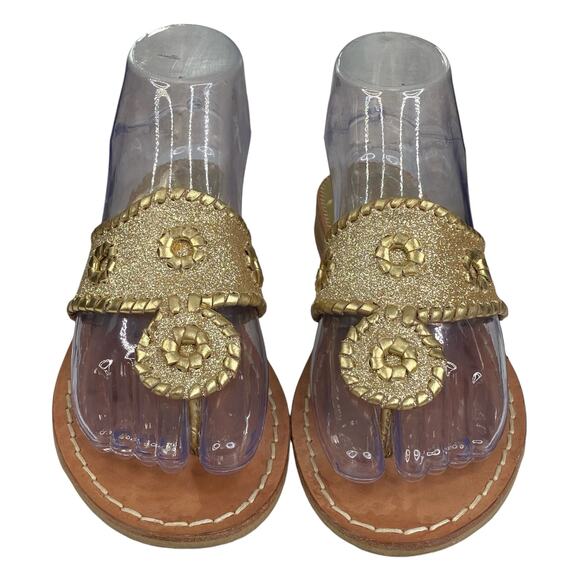 Jack Roger’s Women’s Gold Slip On Thong Sandals Size US 6 - Picture 7 of 11